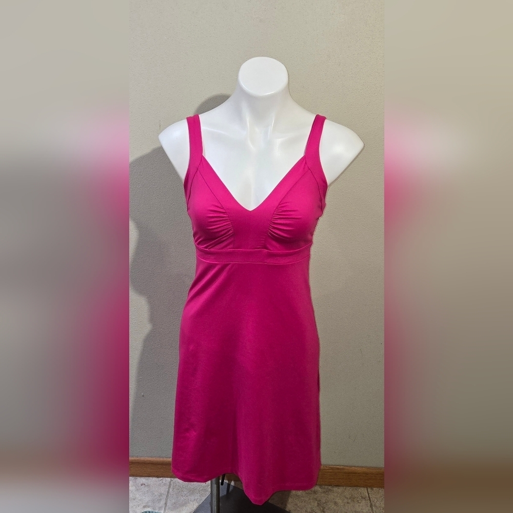 Patagonia Womens Minette Athletic V-Neck Sleeveless Tank Dress Stretch Sz Small